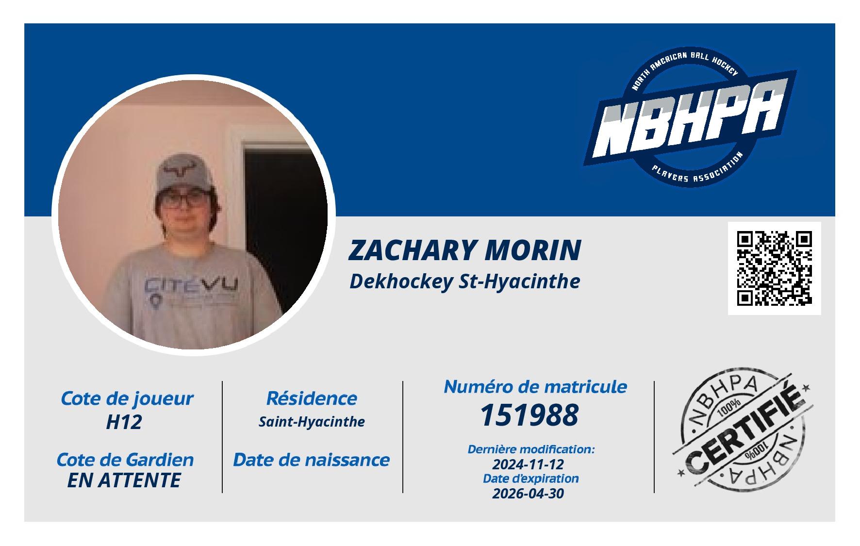 Zachary Morin