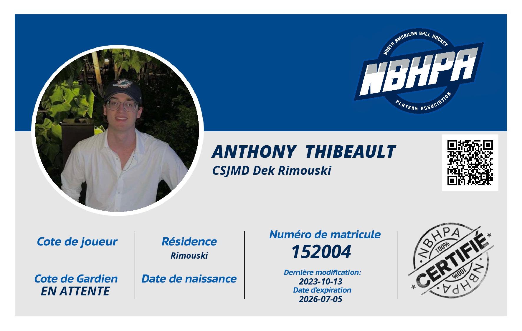 Anthony  Thibeault