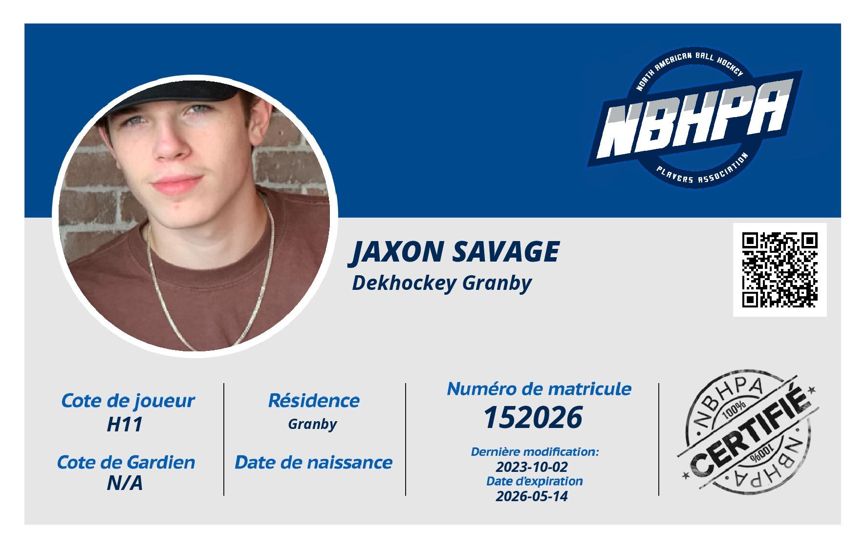 Jaxon Savage