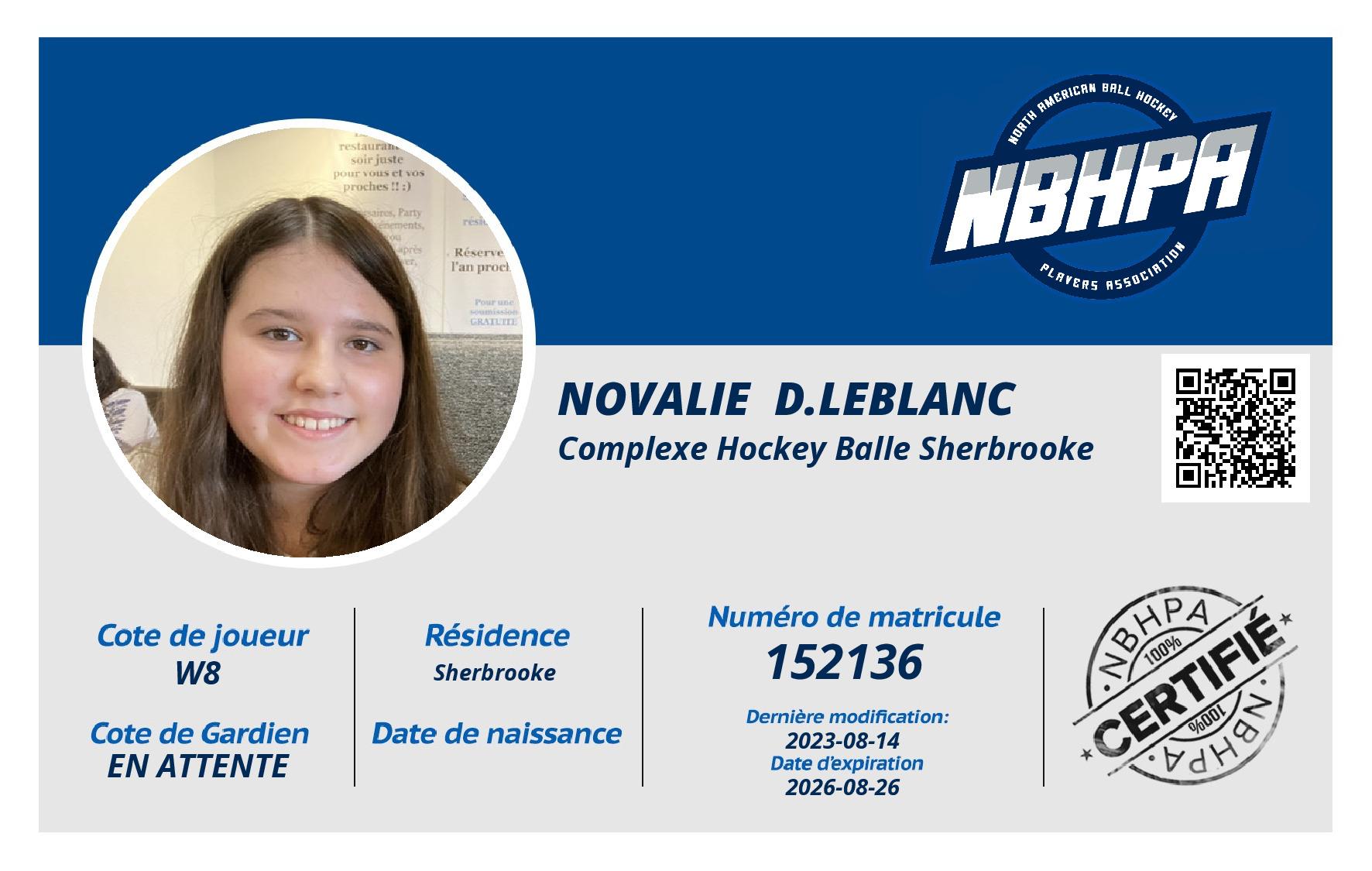 Novalie  D.Leblanc