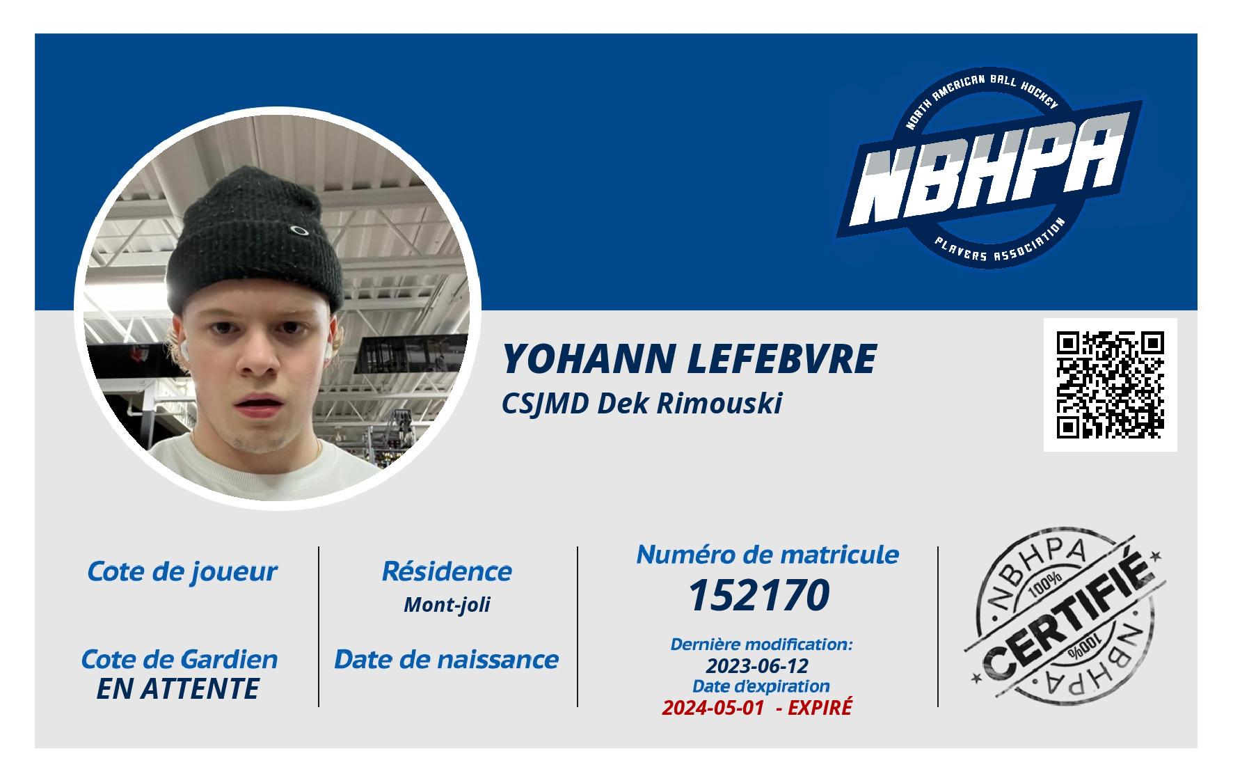 Yohann Lefebvre