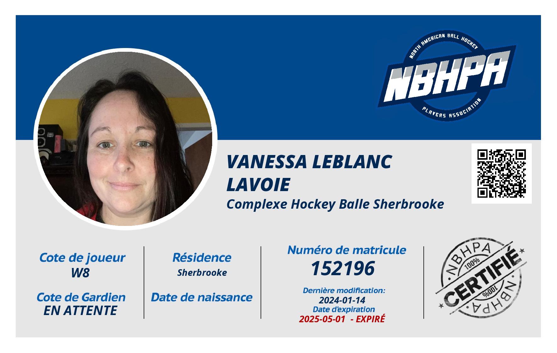 Vanessa Leblanc lavoie