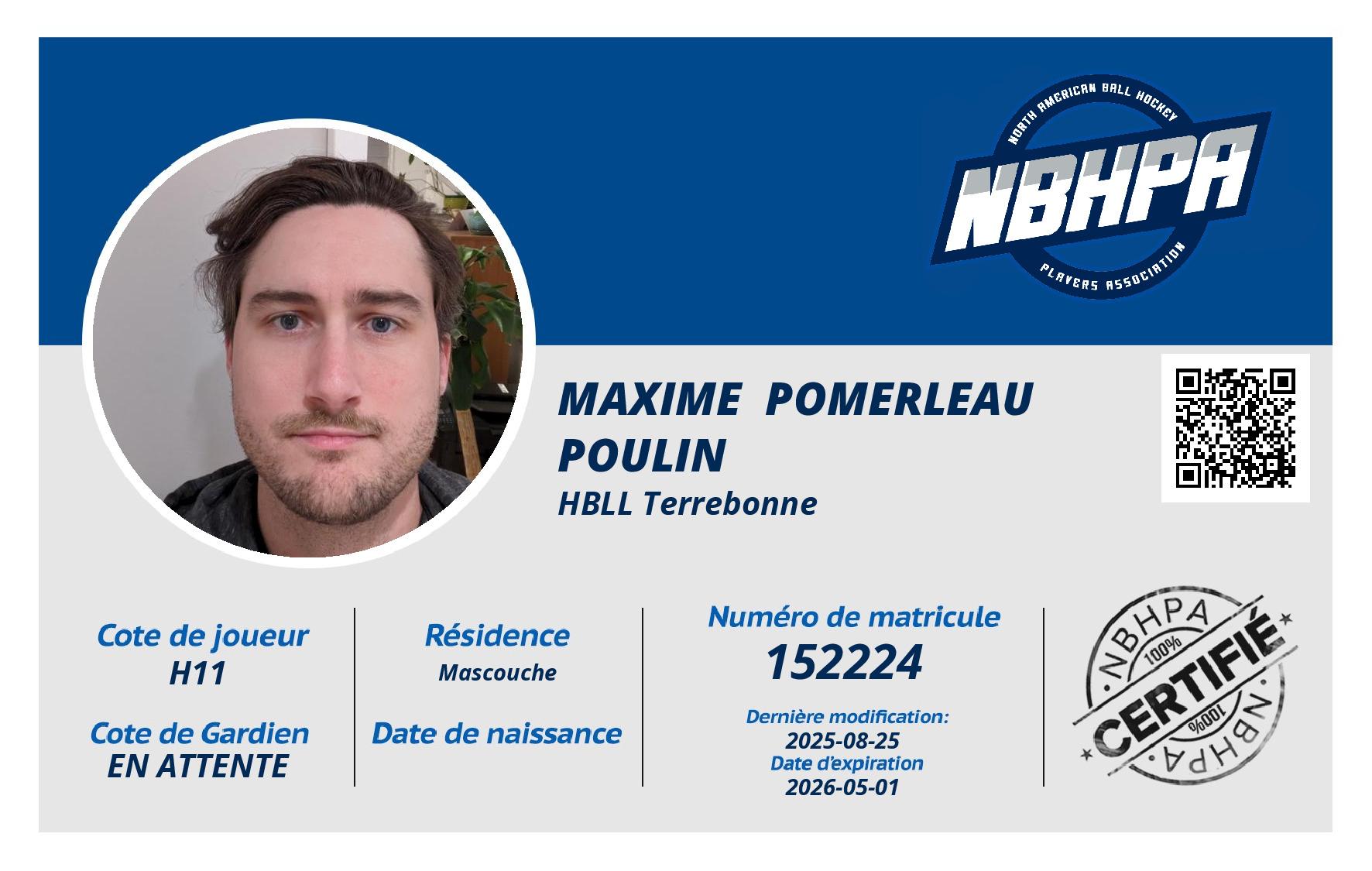 Maxime  Pomerleau Poulin 