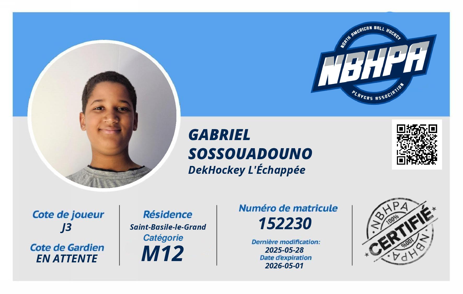 Gabriel  Sossouadouno 