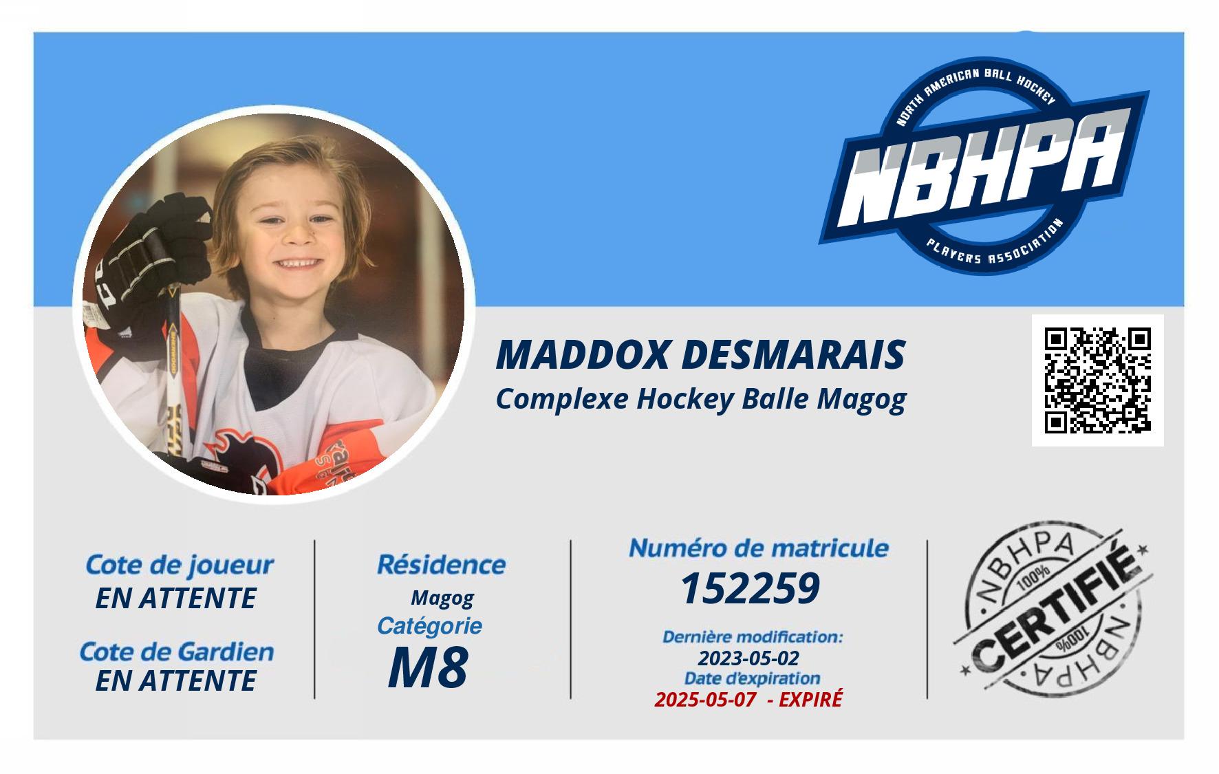 Maddox Desmarais