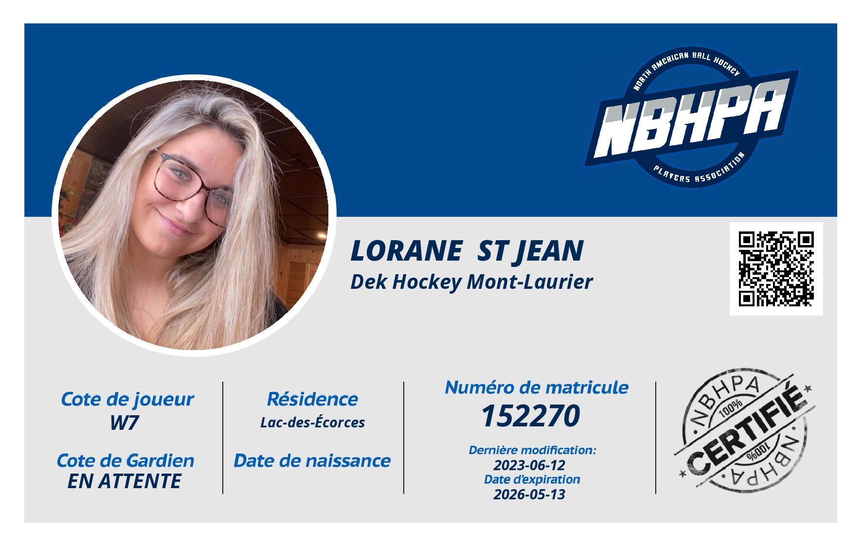 Lorane  St jean