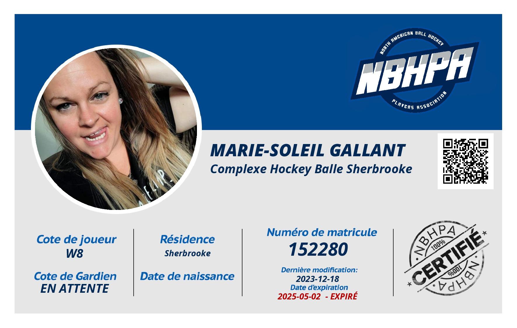 Marie-soleil Gallant