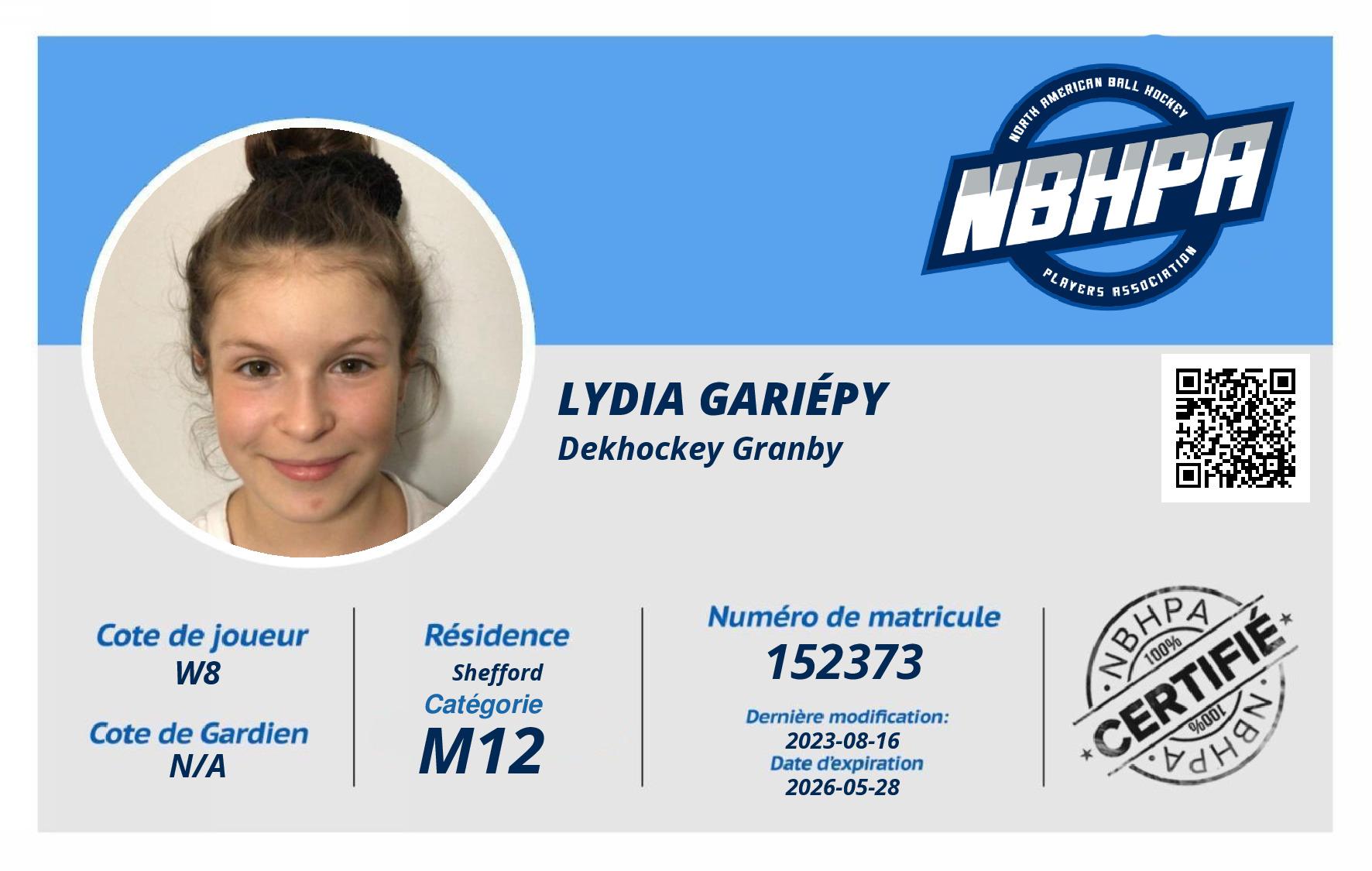 Lydia Gariépy 