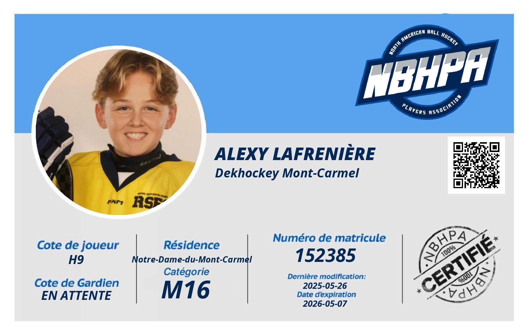 Alexy Lafrenière 