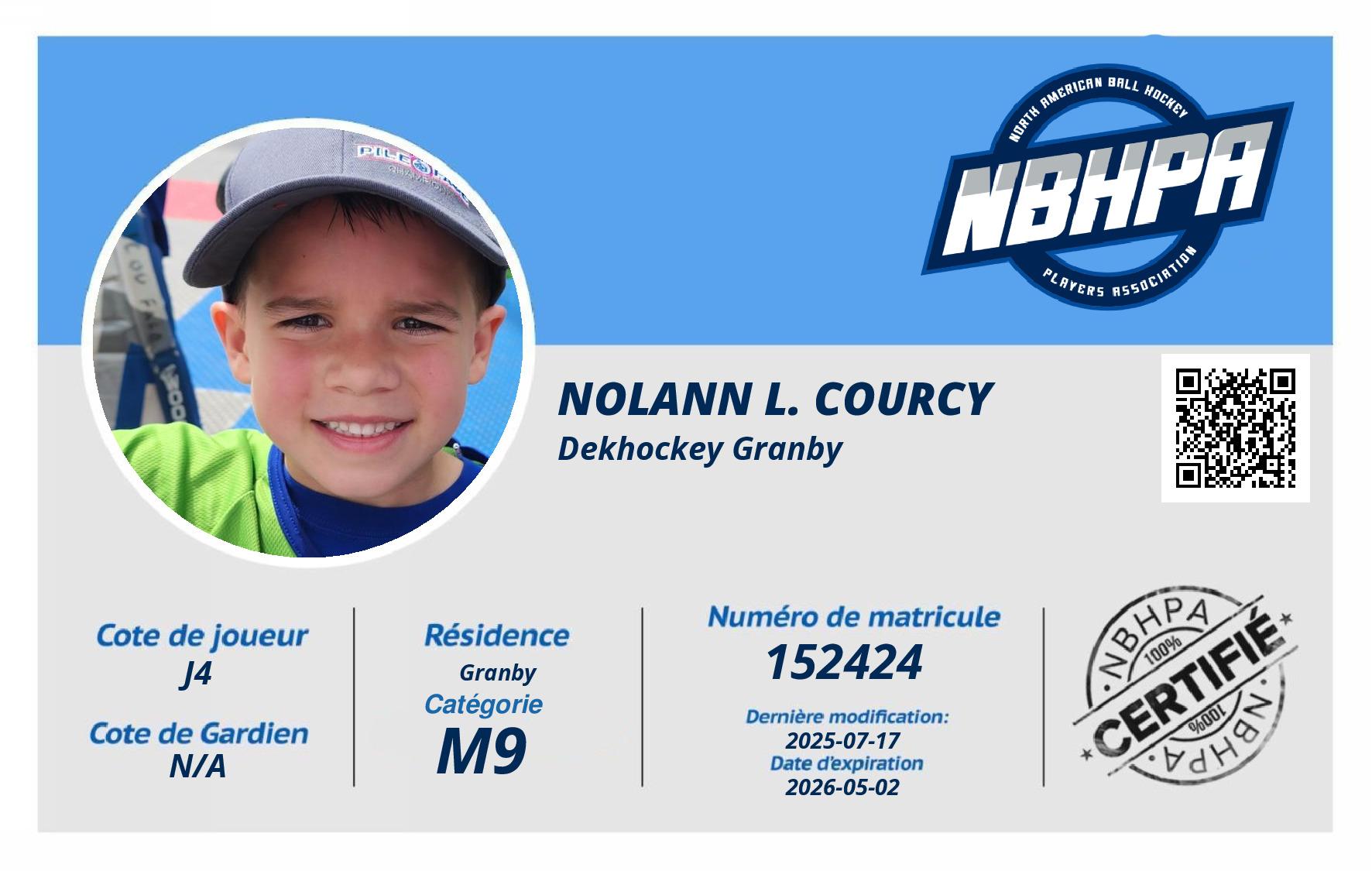 Nolann L. Courcy