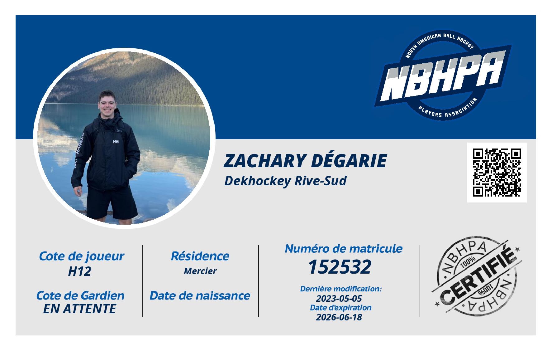 Zachary Dégarie