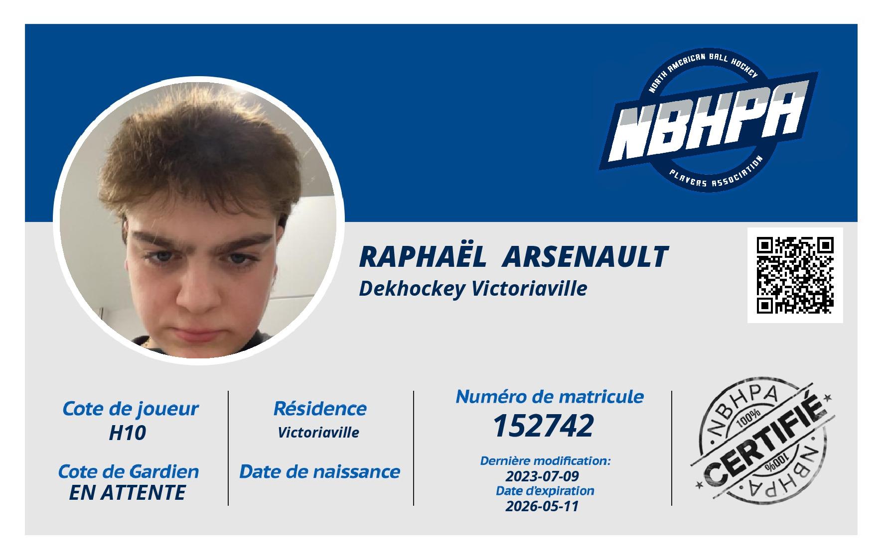 Raphaël  Arsenault 