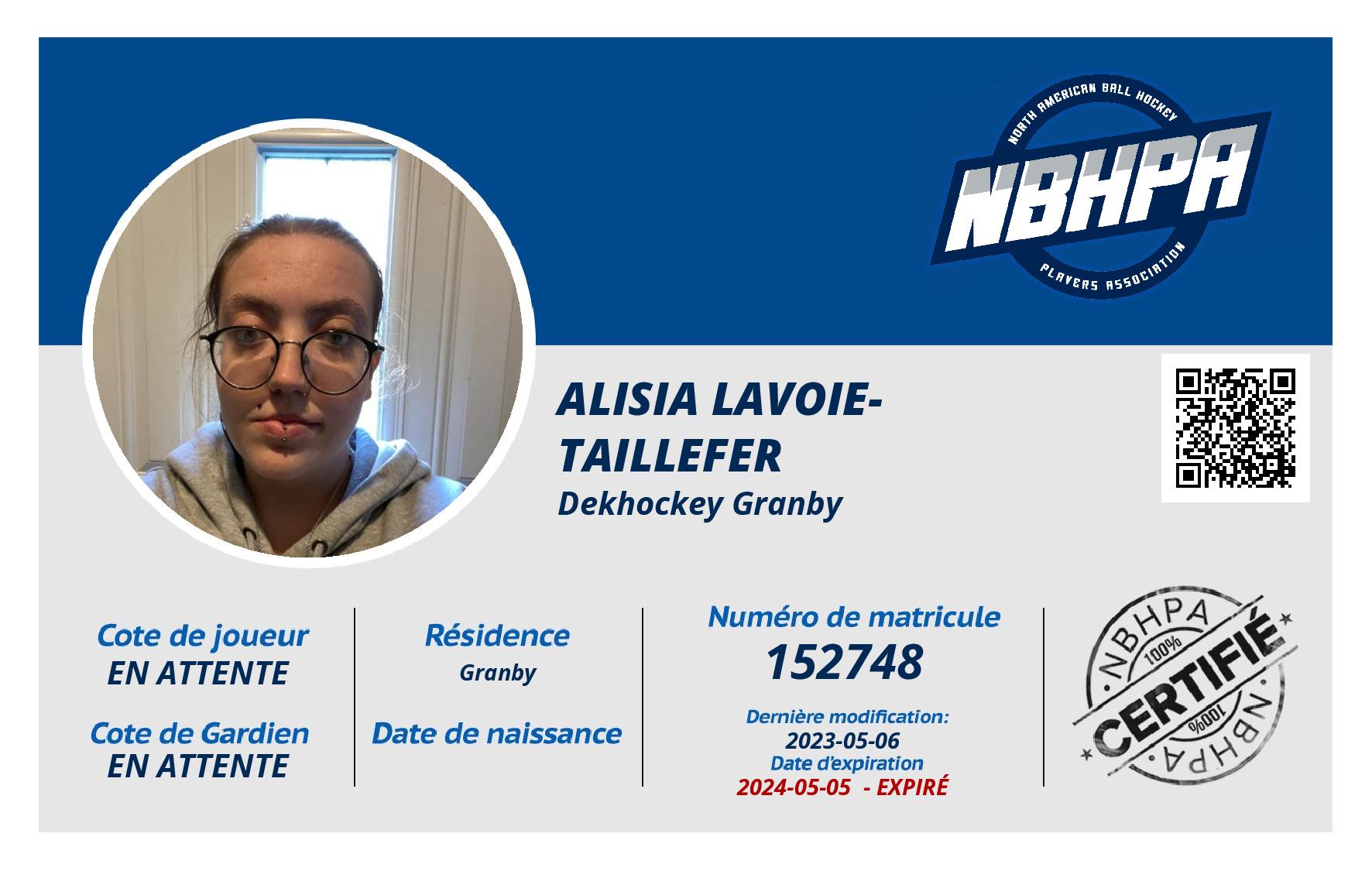 Alisia Lavoie-Taillefer