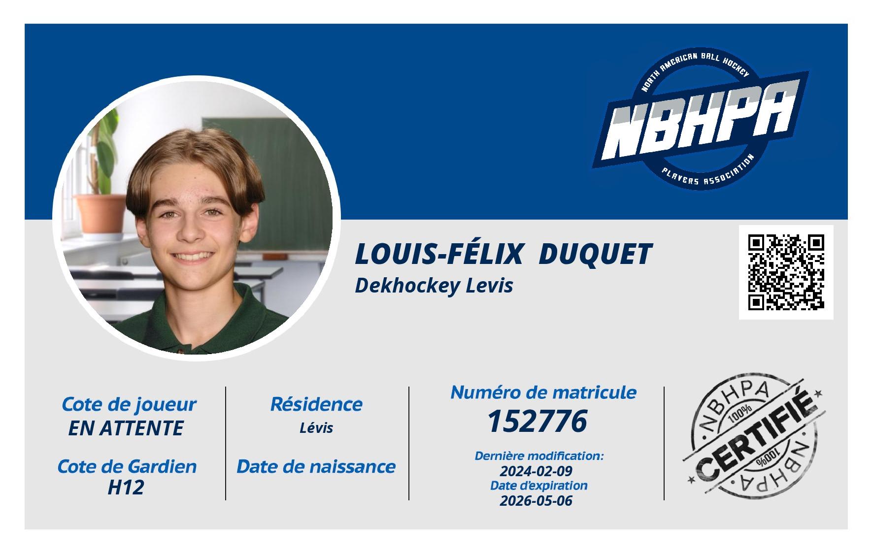 Louis-Félix  Duquet 