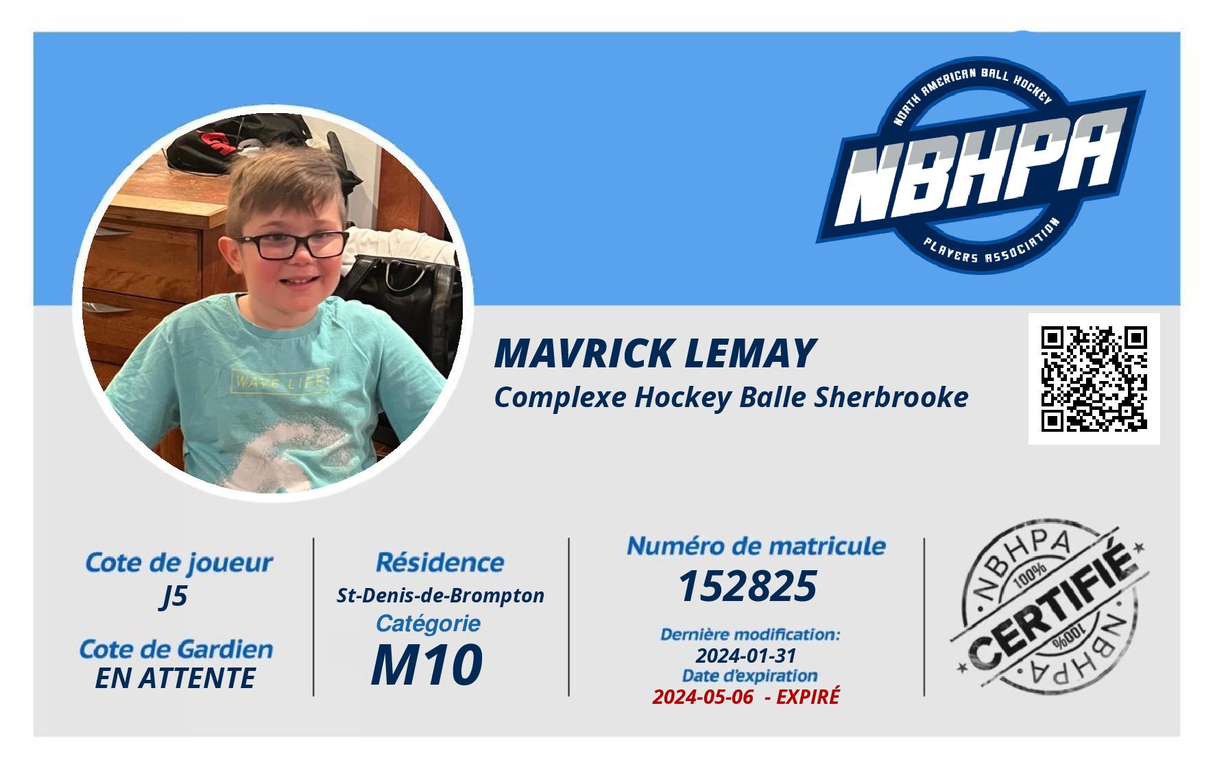 Mavrick Lemay