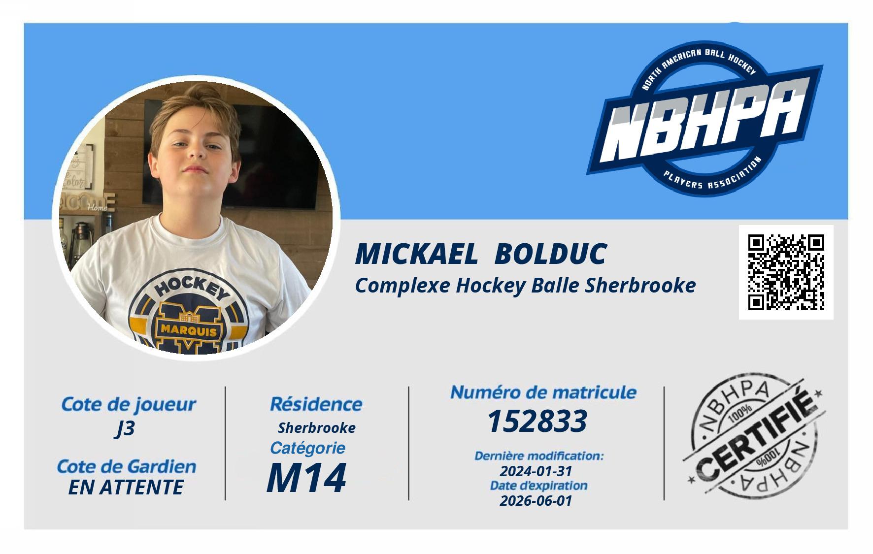 Mickael  Bolduc