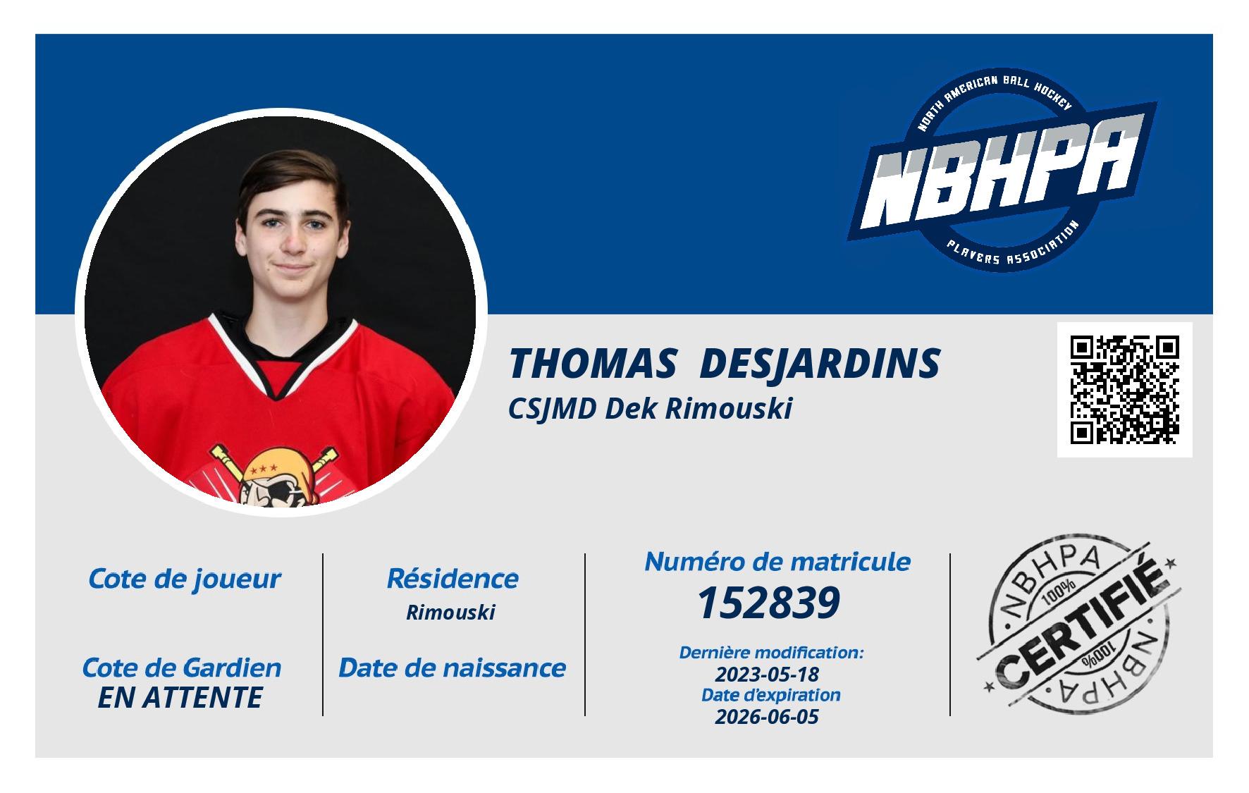 Thomas  Desjardins 