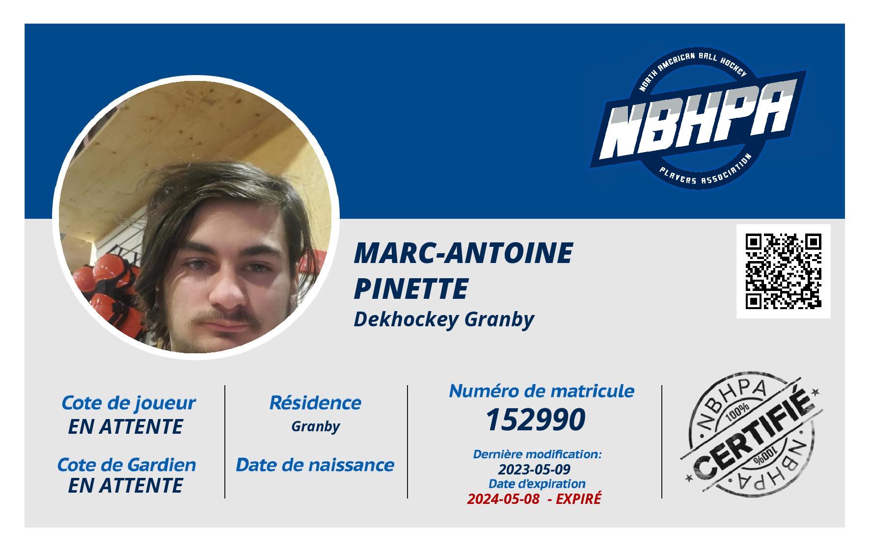 Marc-antoine  Pinette
