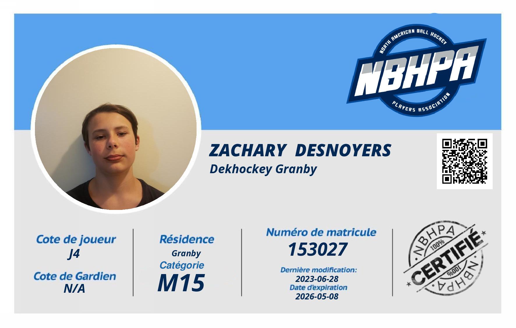 Zachary  Desnoyers 