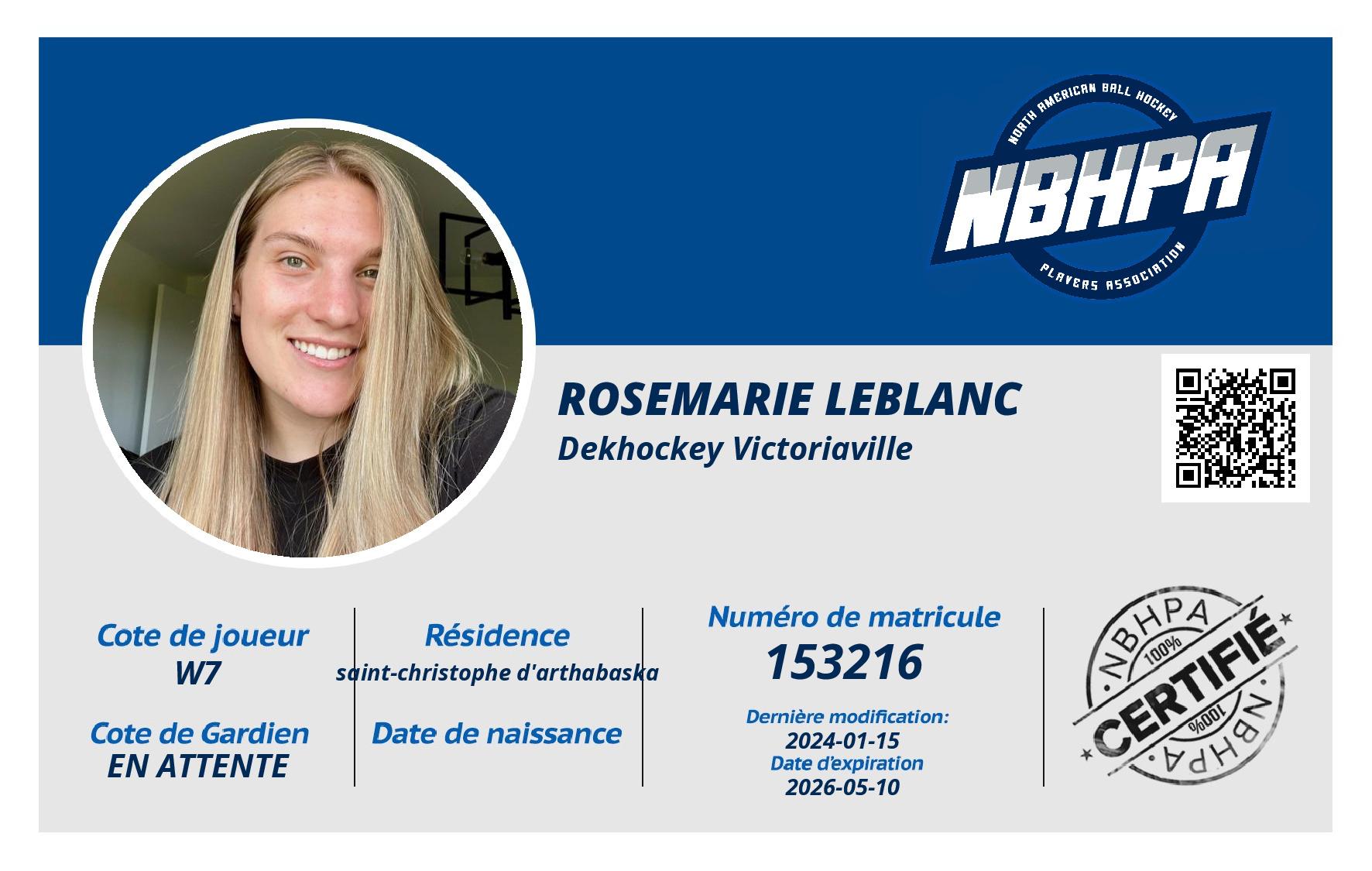 Rosemarie Leblanc