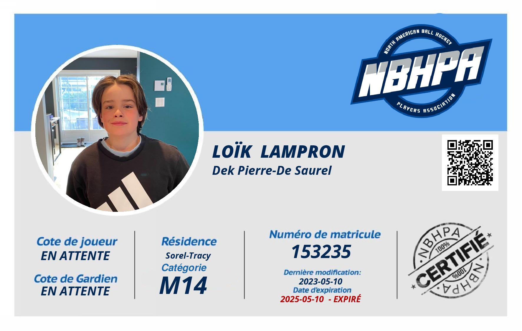 Loïk  Lampron