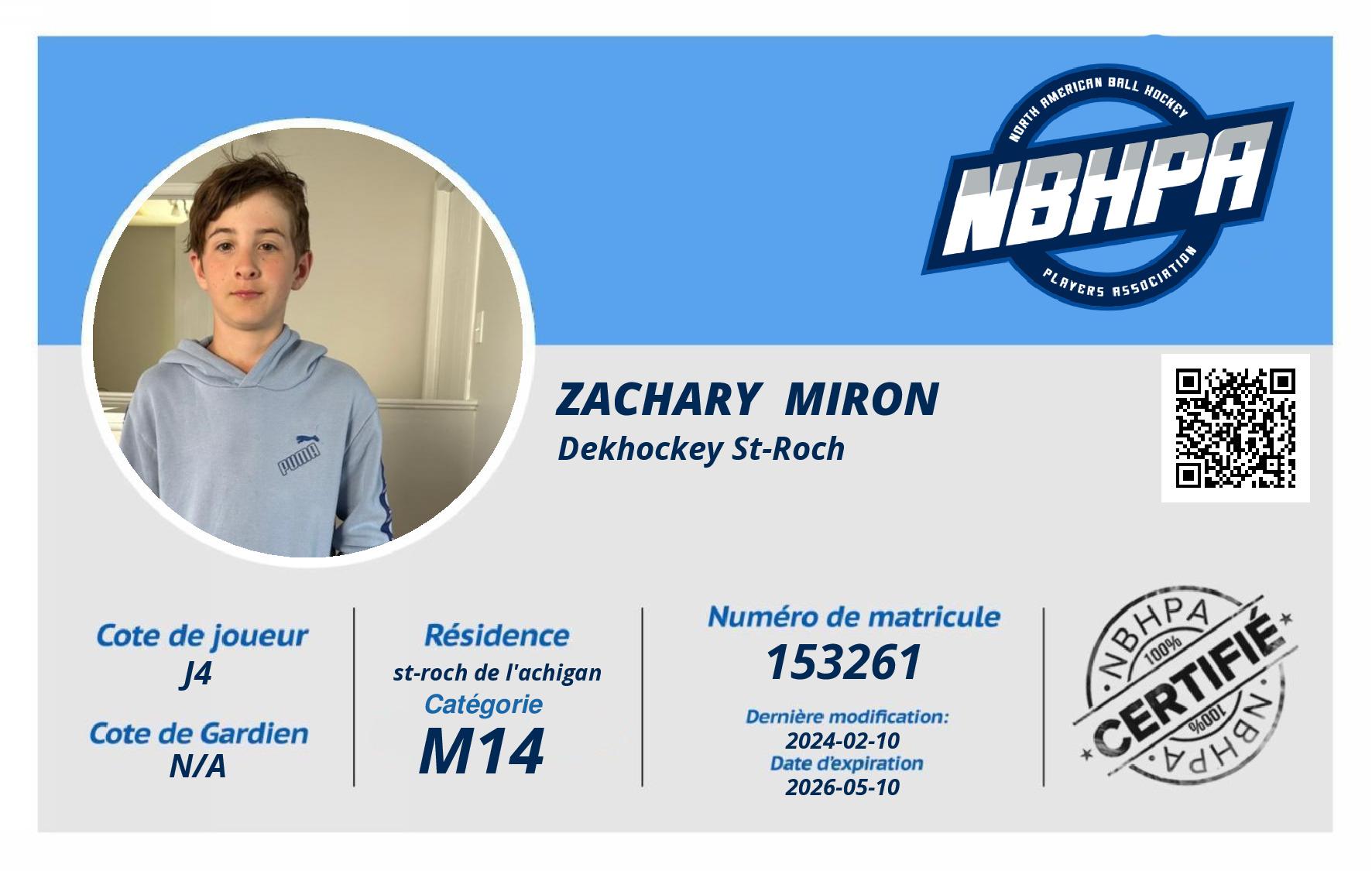 Zachary  Miron