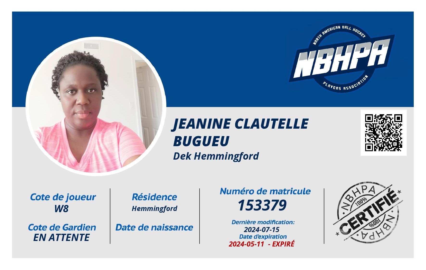 Jeanine Clautelle Bugueu