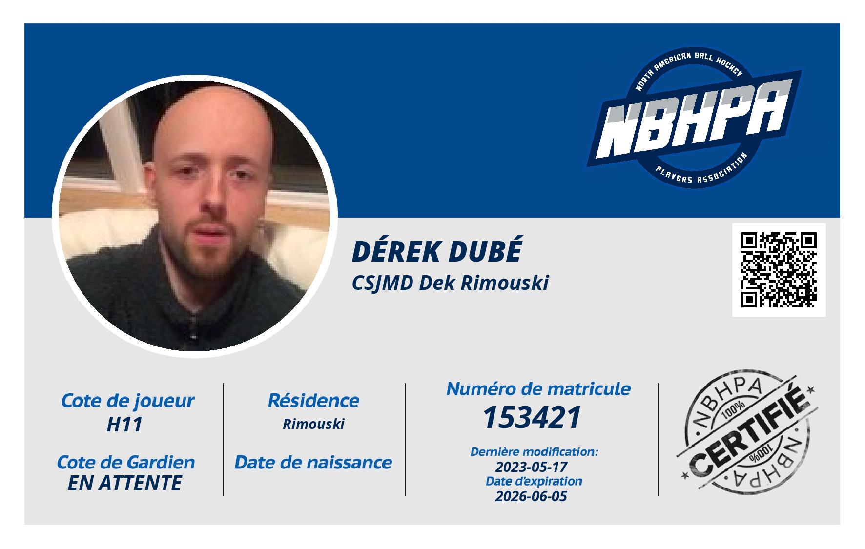 Dérek Dubé