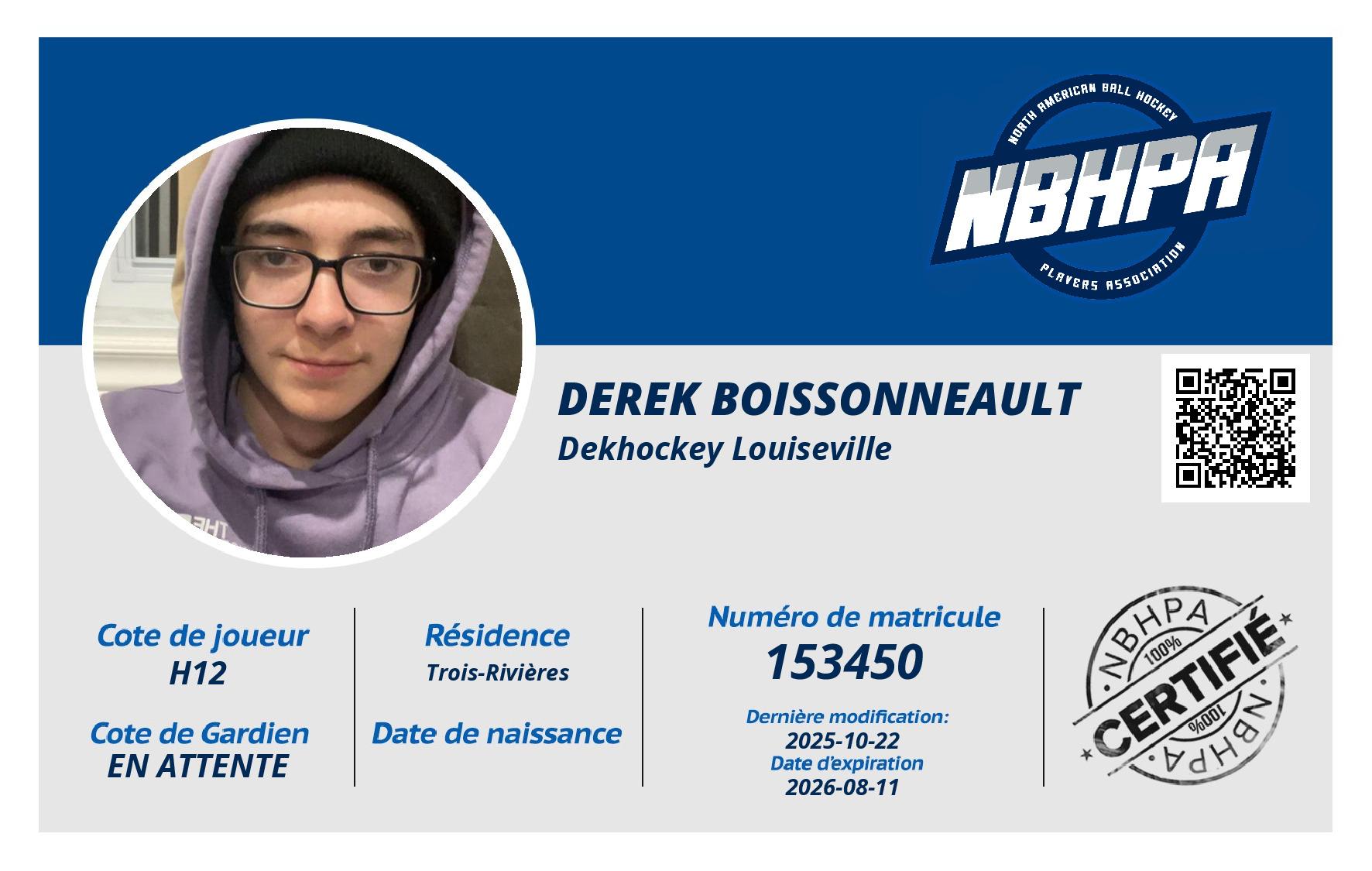 Derek Boissonneault