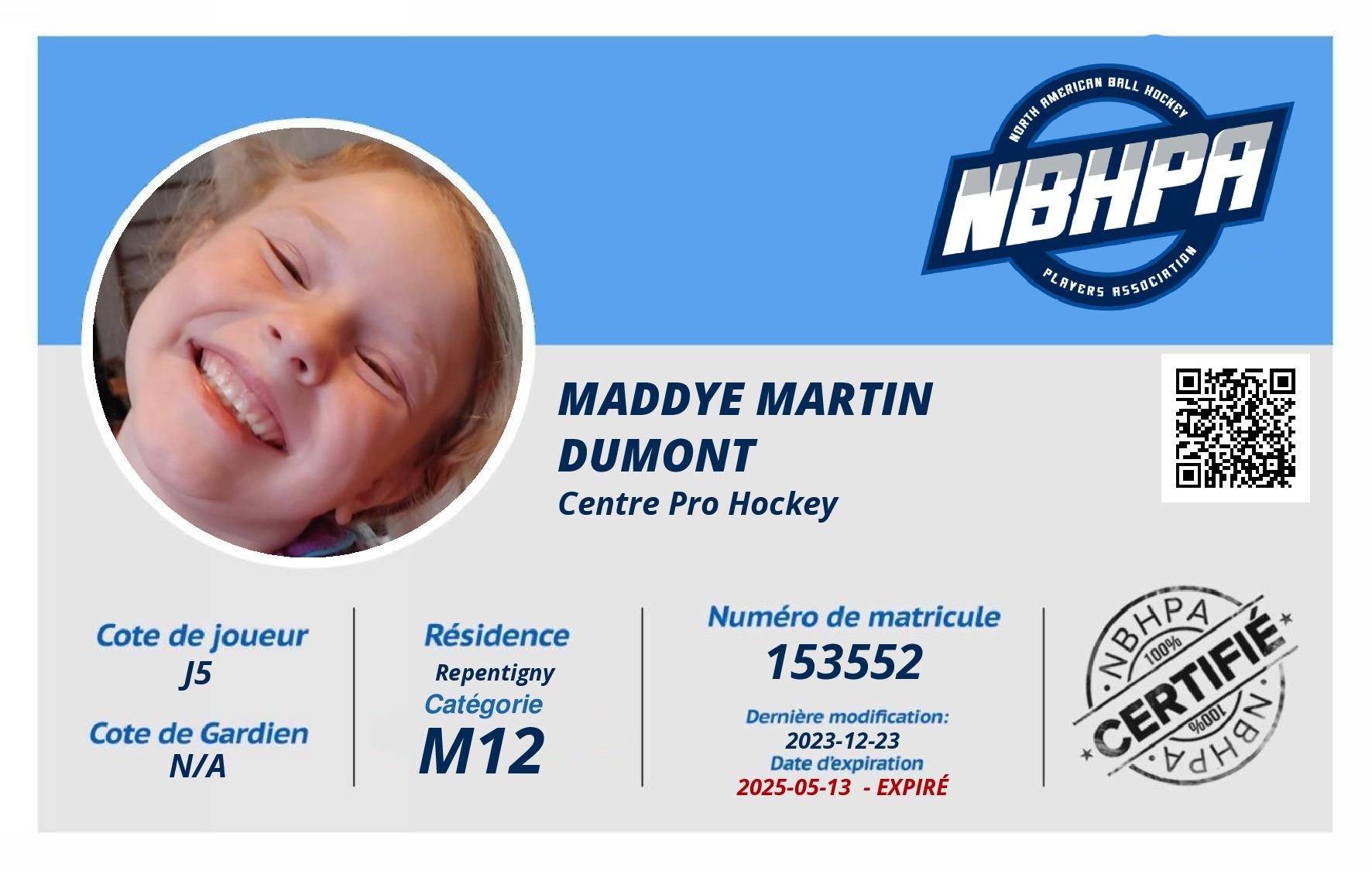 Maddye Martin Dumont 