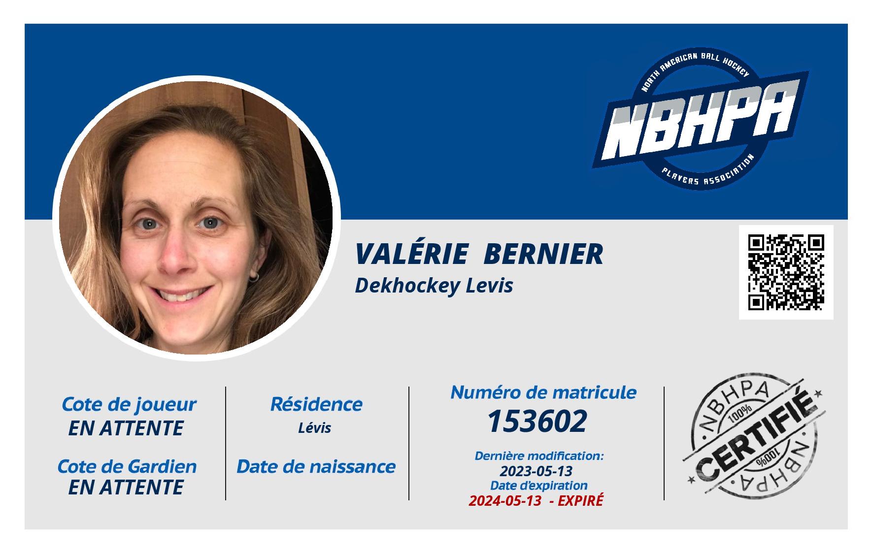 Valérie  Bernier 