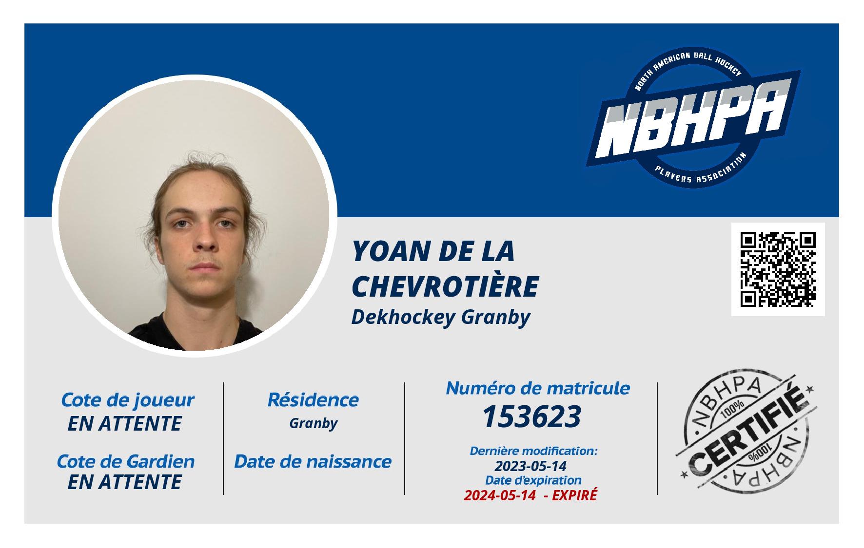 Yoan de la Chevrotière 