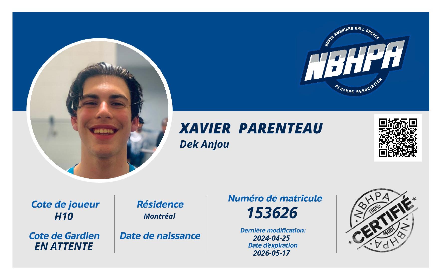Xavier  Parenteau 