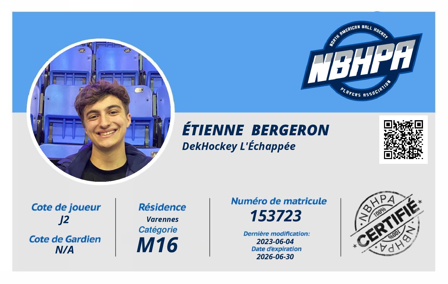 Étienne  Bergeron