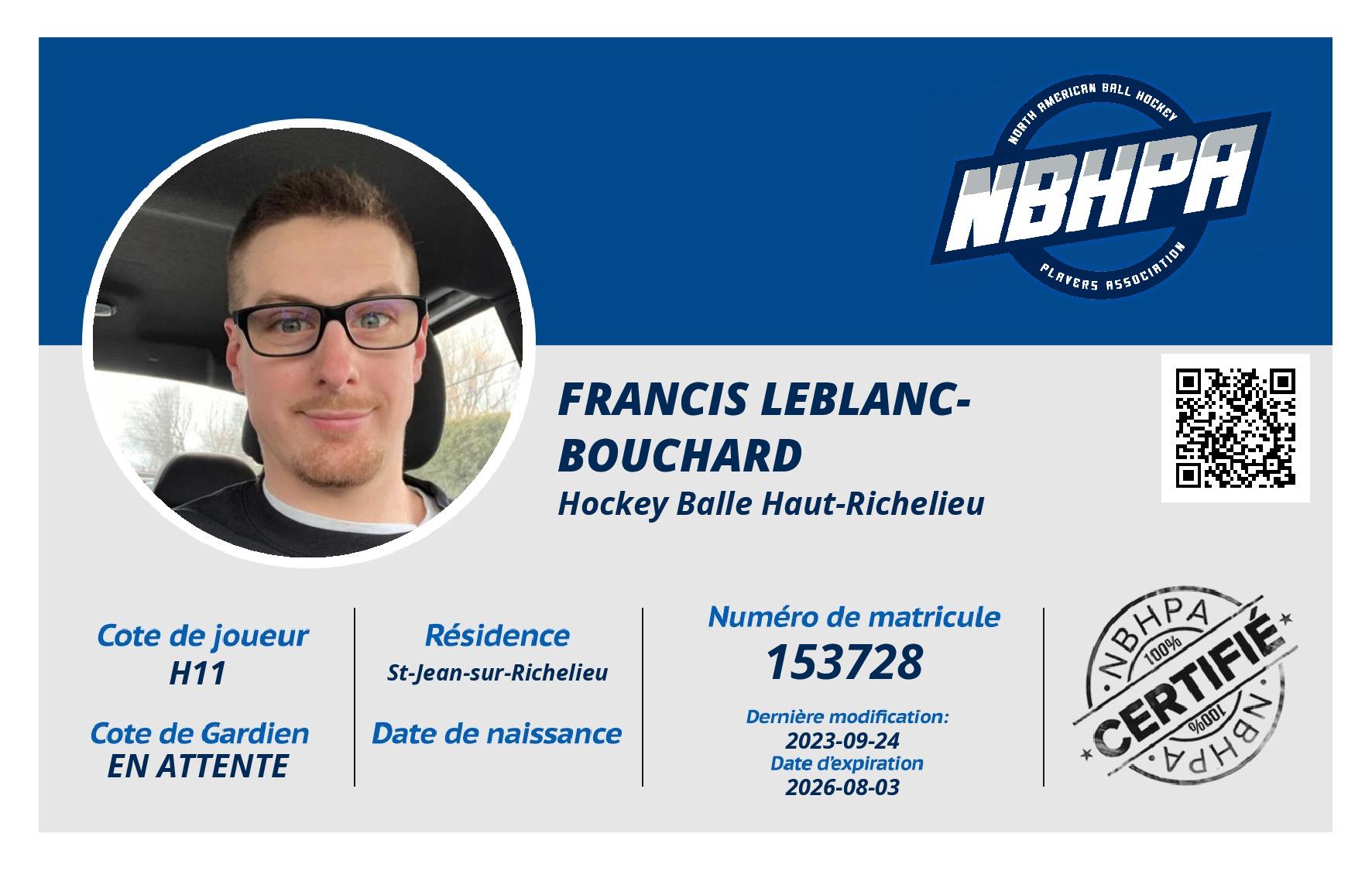 Francis Leblanc-Bouchard