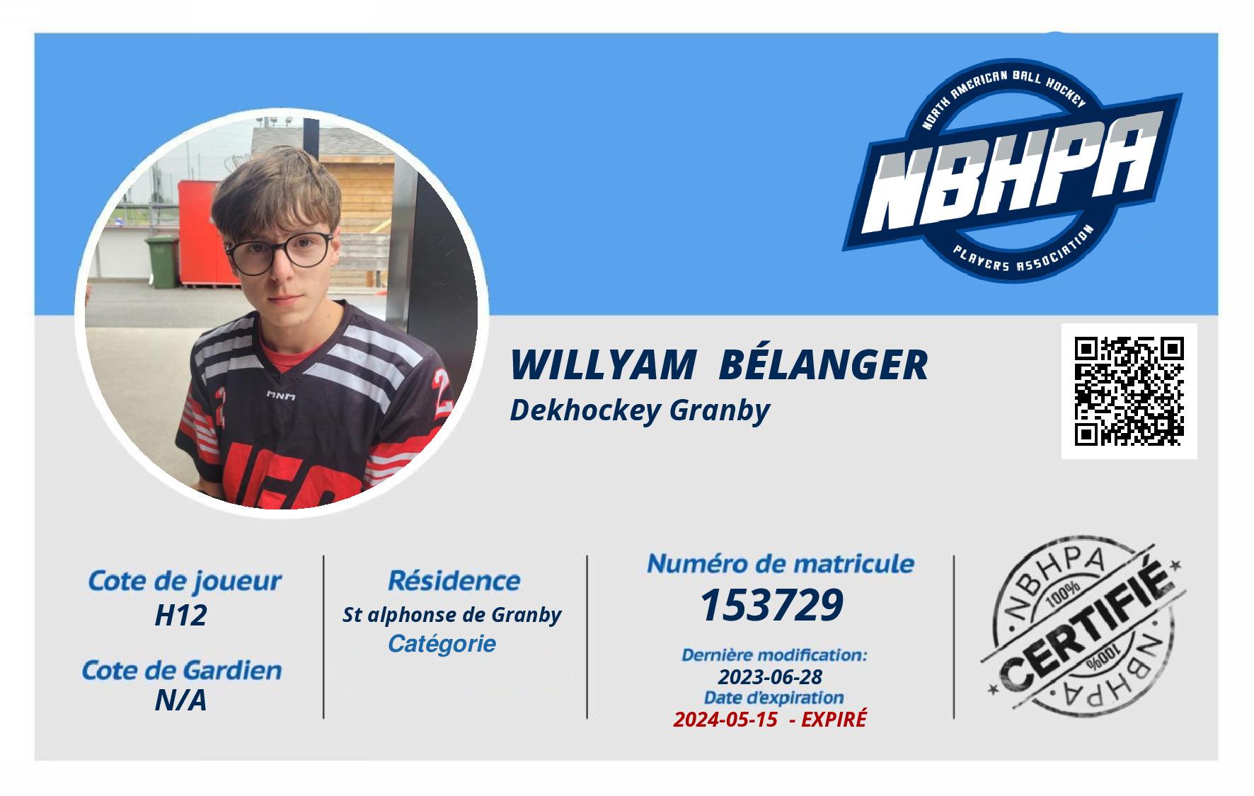Willyam  Bélanger 