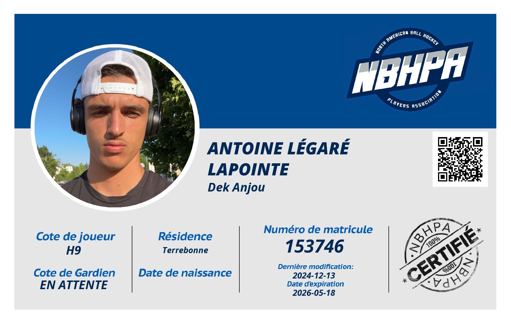 Antoine Légaré Lapointe 