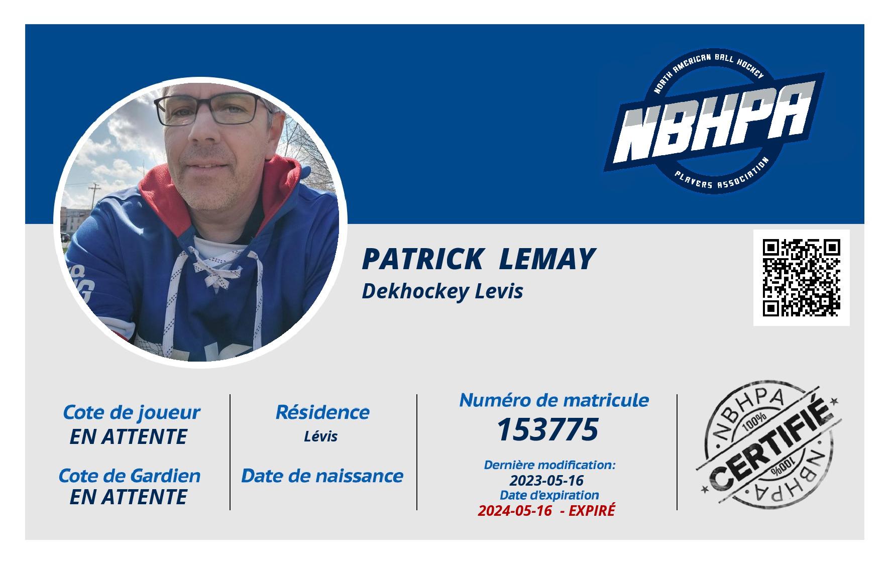 Patrick  Lemay 
