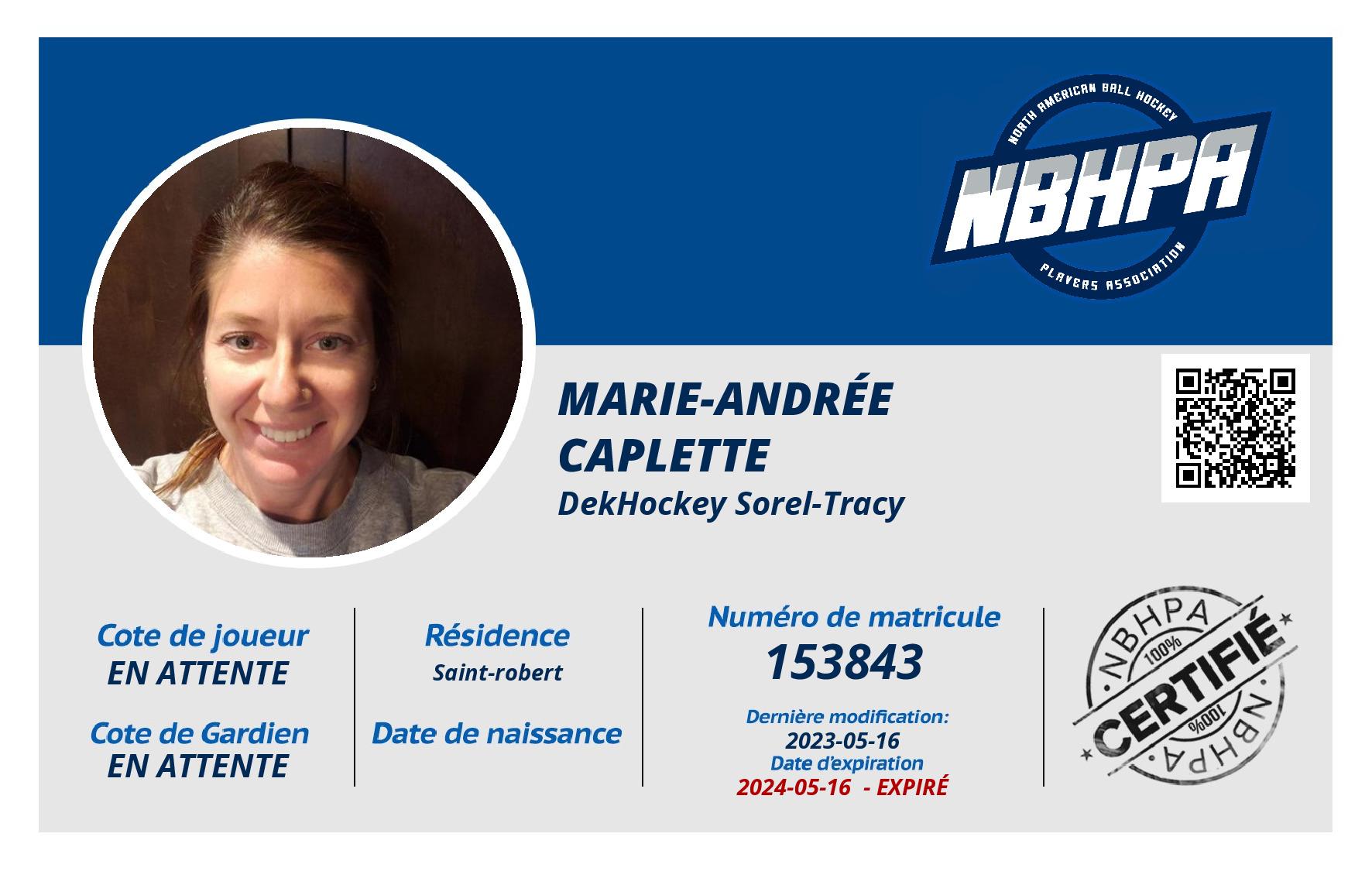 Marie-andrée  Caplette