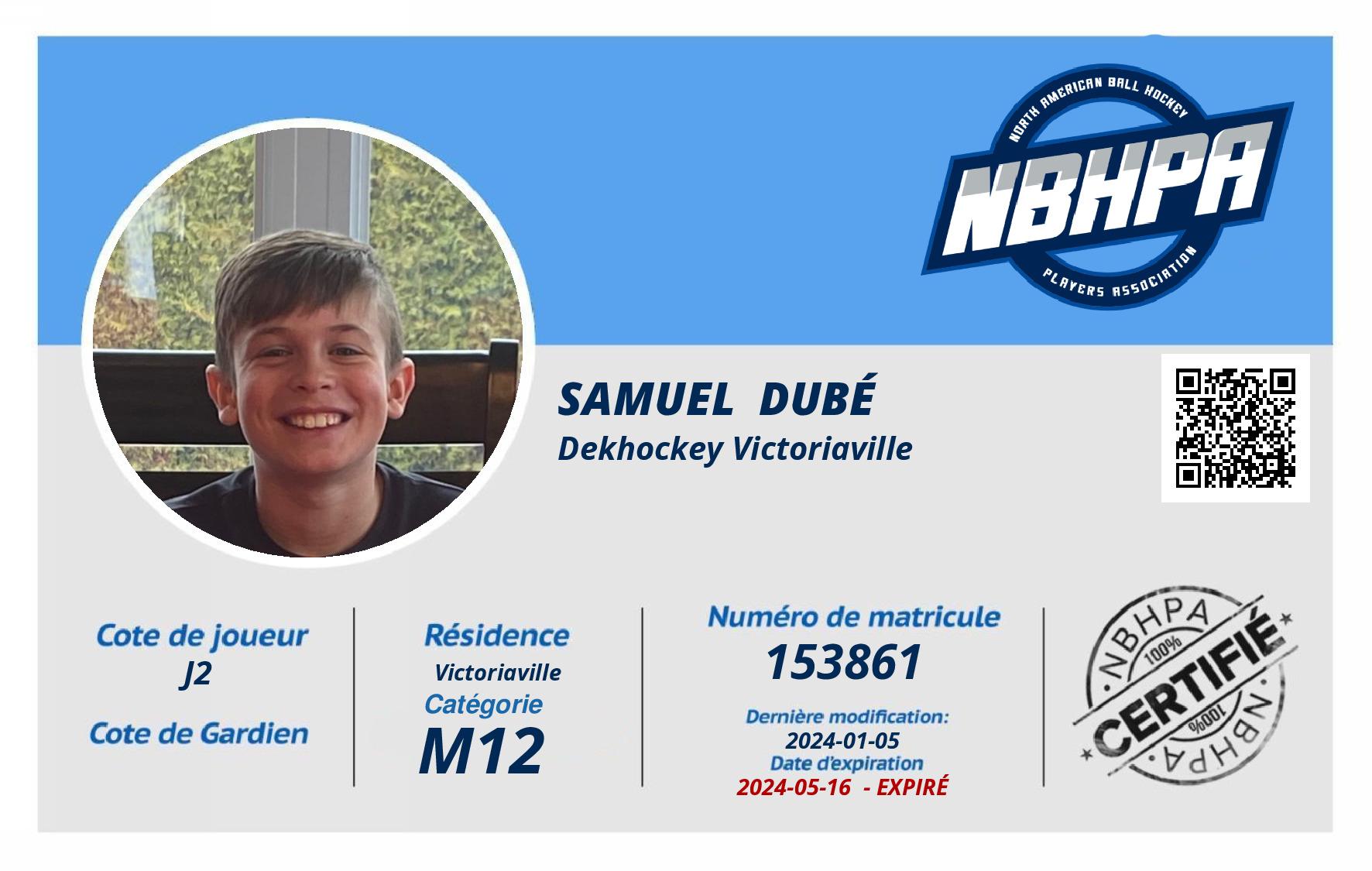 Samuel  Dubé 
