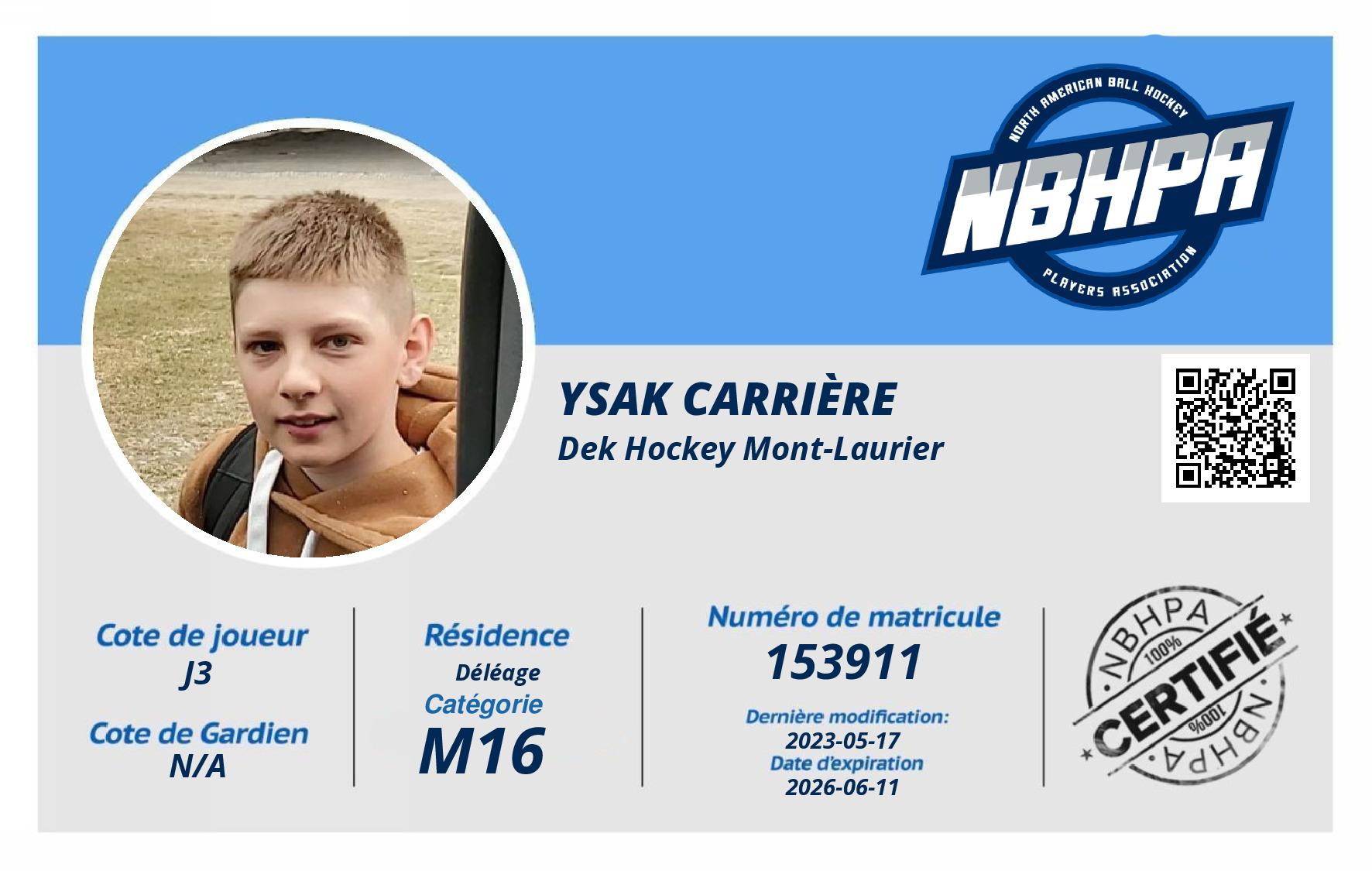Ysak Carrière