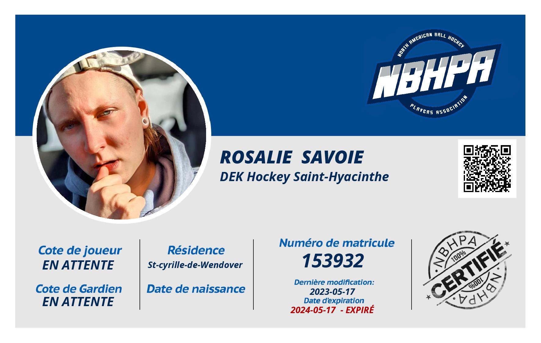 Rosalie  Savoie