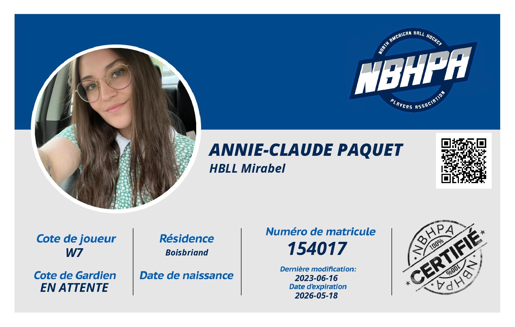 Annie-Claude Paquet