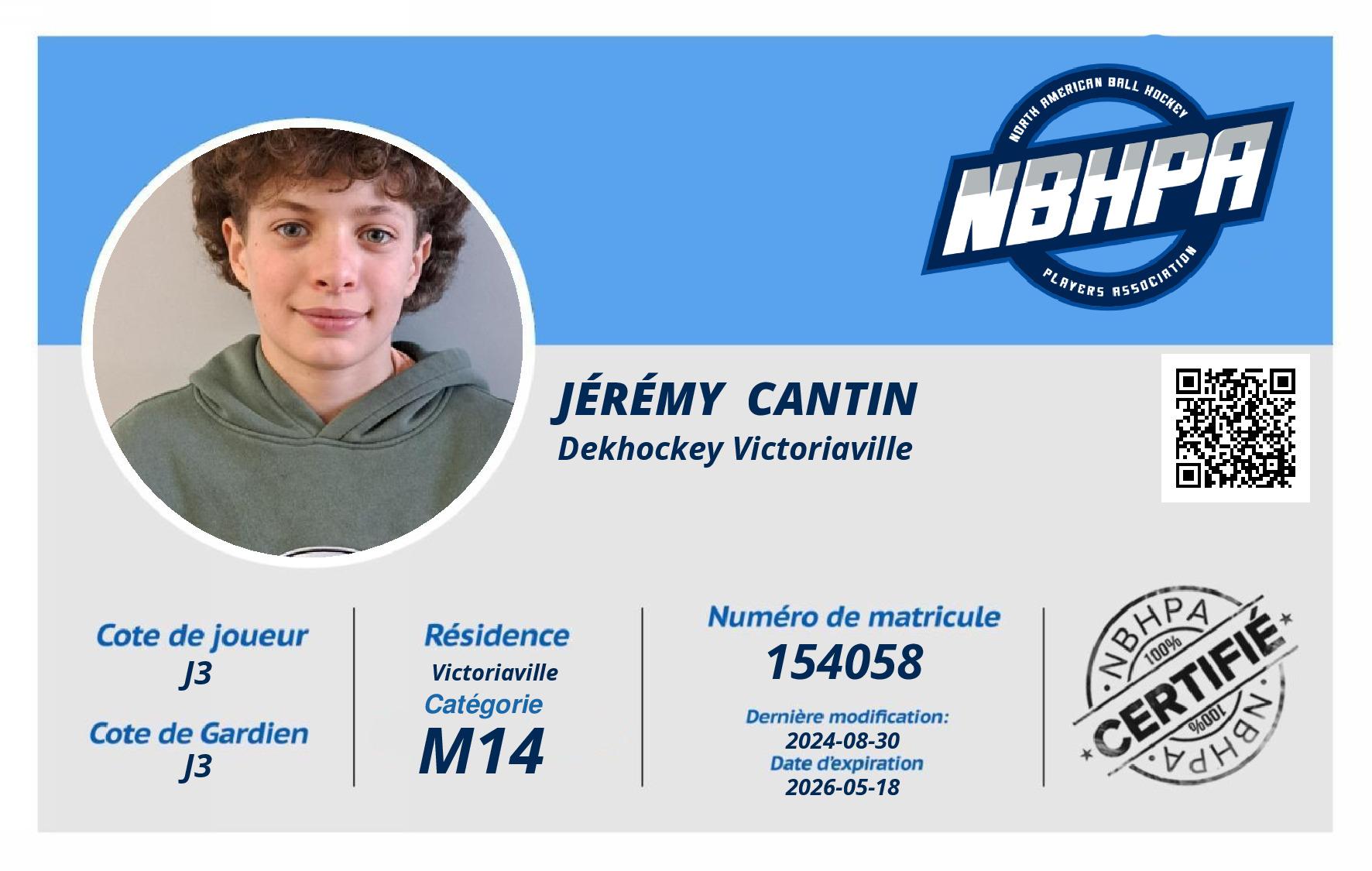 Jérémy  Cantin 