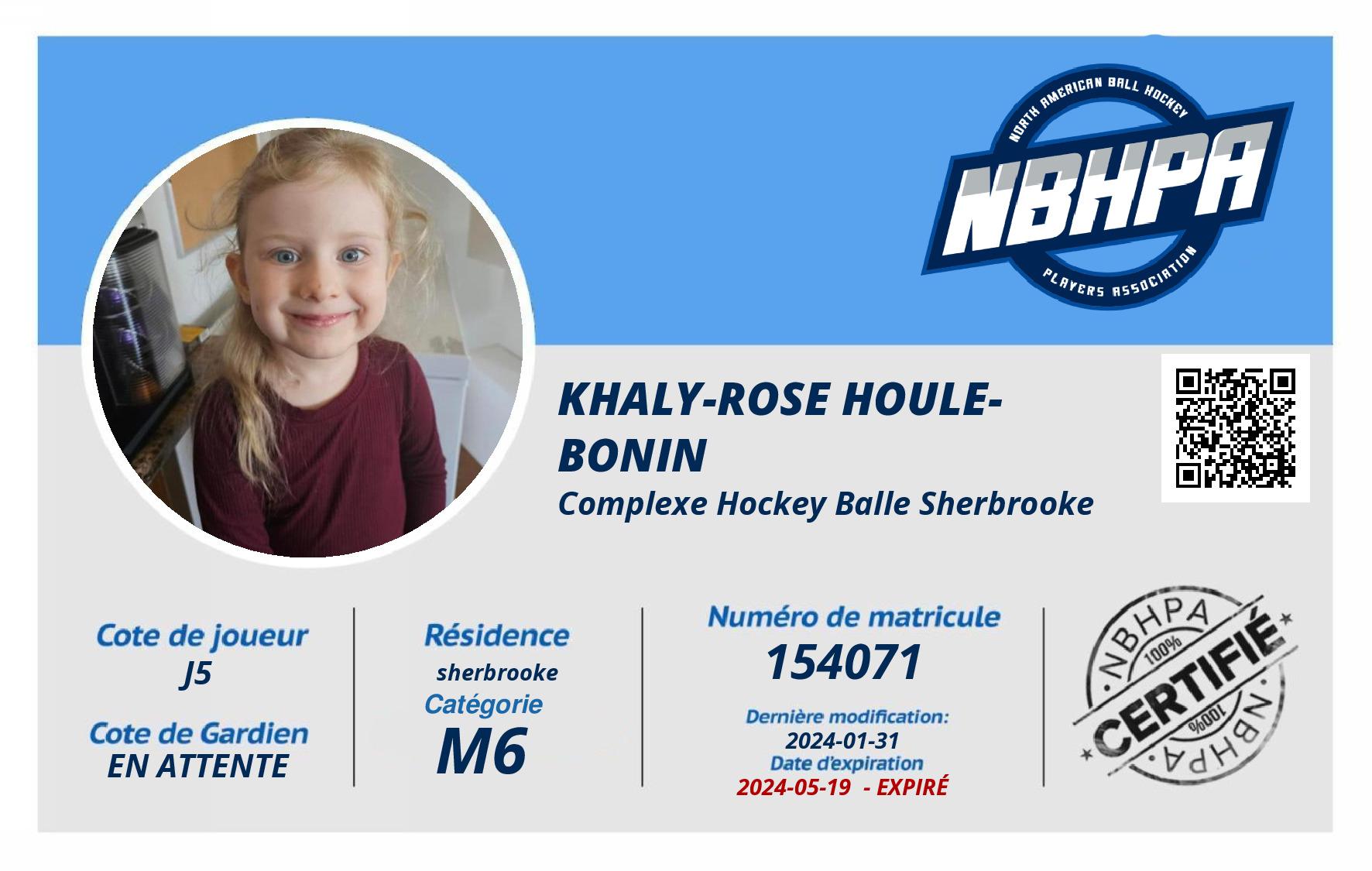Khaly-Rose Houle-Bonin