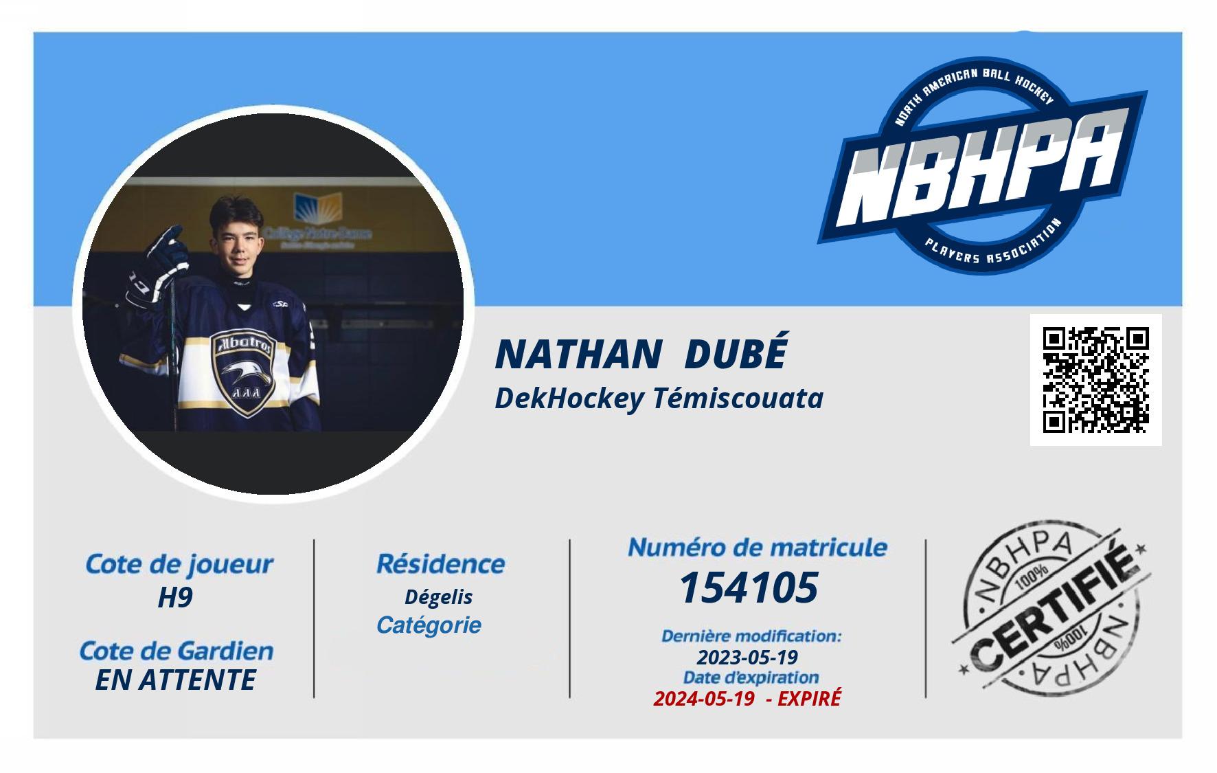 Nathan  Dubé