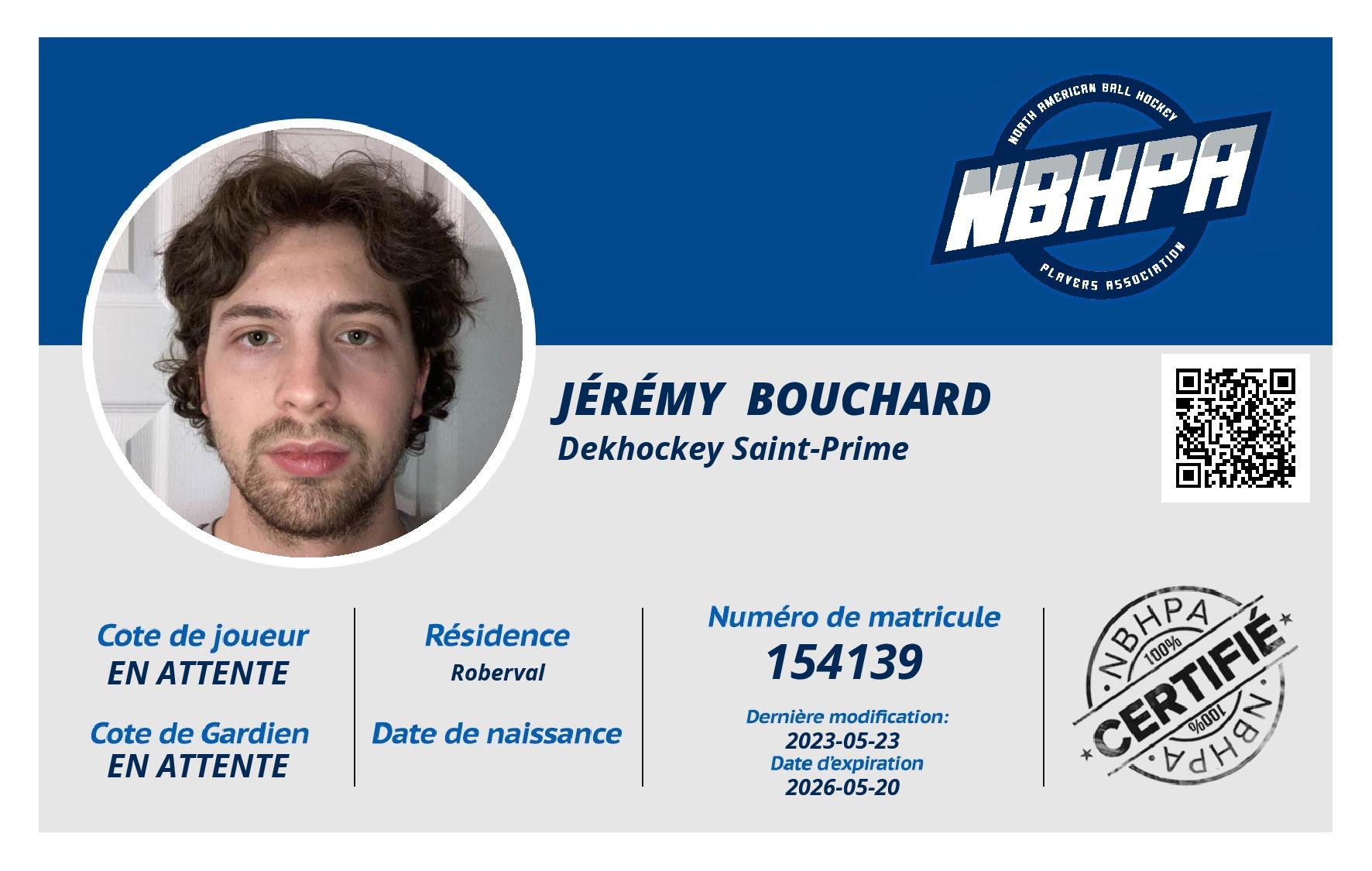 Jérémy  Bouchard 