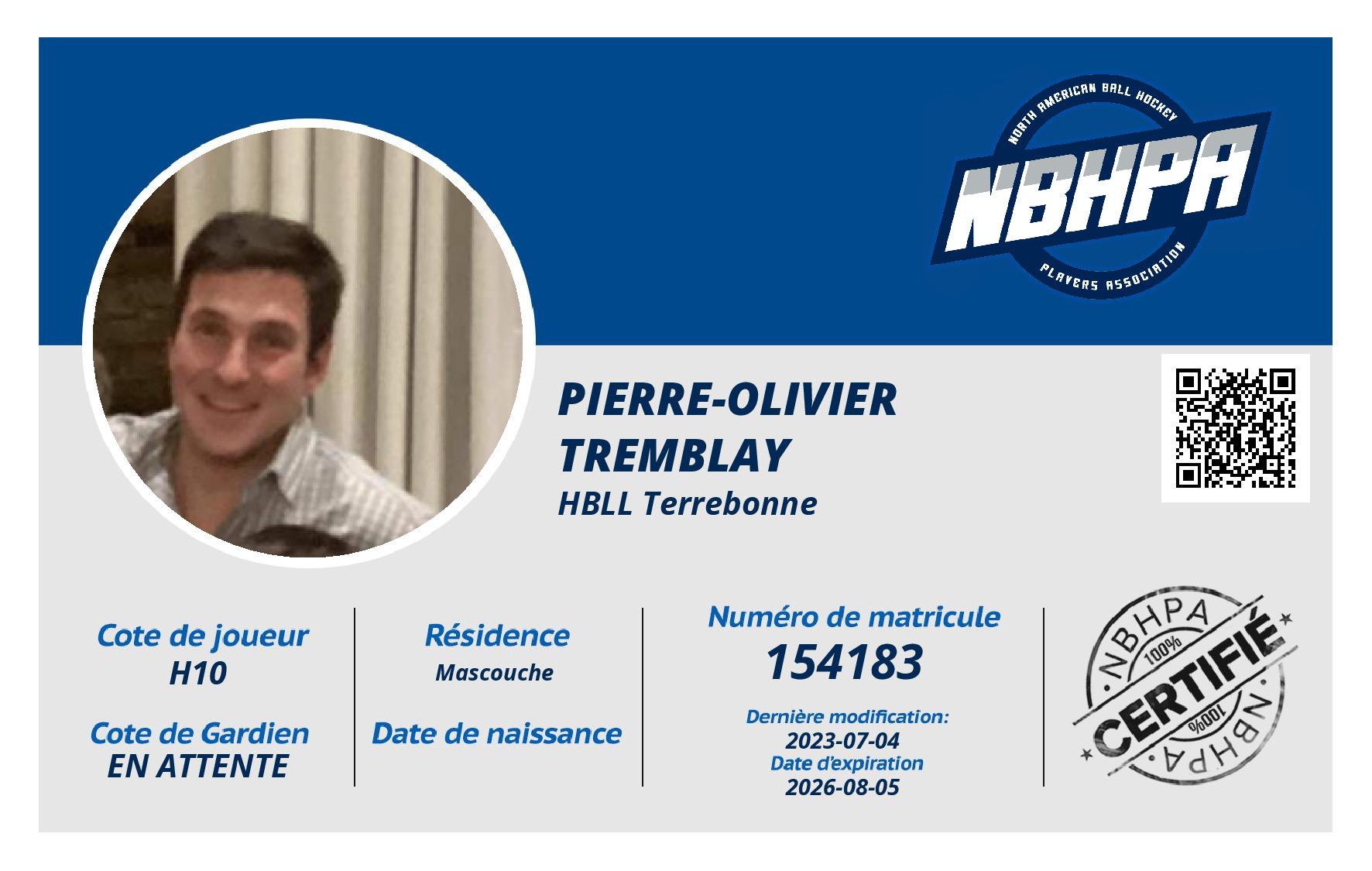 Pierre-Olivier  Tremblay 