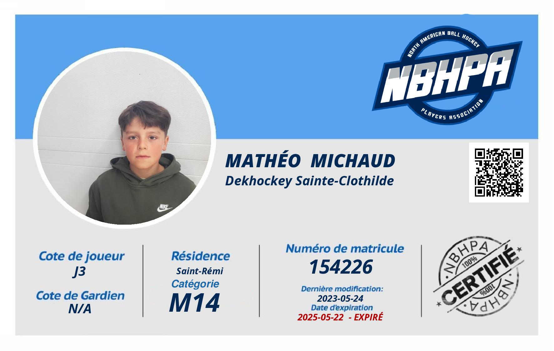 Mathéo  Michaud
