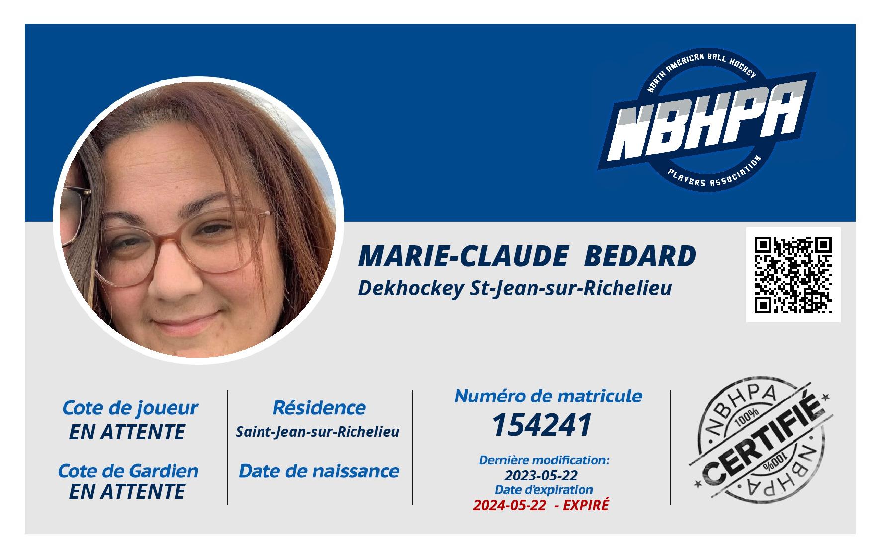 Marie-Claude  Bedard